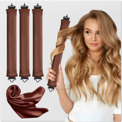 Bigoudis sans chaleur effet wavy style californien