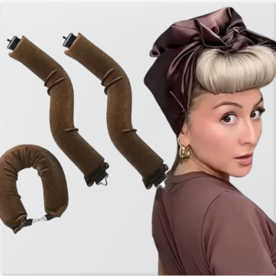Bigoudis sans chaleur volume ciblé côtés coupe