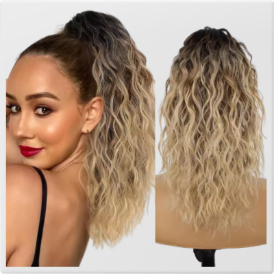 Extension boucles clip-in pose rapide femme