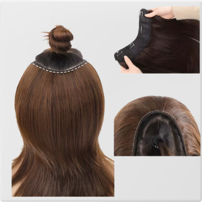 Extension cheveux clip femme cheveux longs instantanés