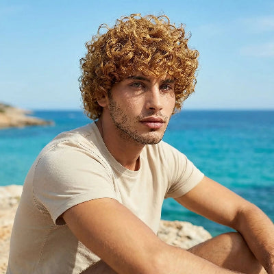 Perruque en fibre synthétiques homme idéale cosplay événements