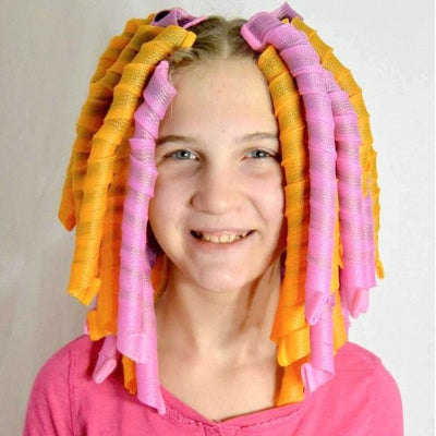 Bigoudis cheveux spirale texturée