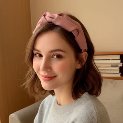 Serre tête femme tissu premium couture invisible élégante