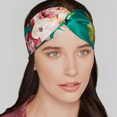 Bandeau cheveux bohème motifs fleuris
