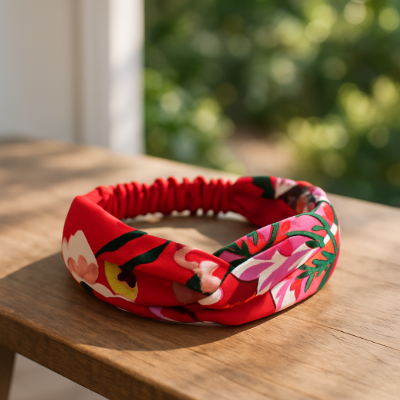 Bandeau cheveux en laine