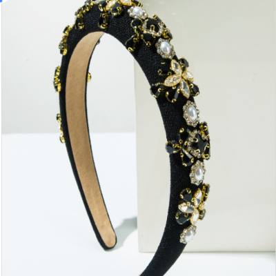 Bandeau cheveux femme bleu ciel élégant