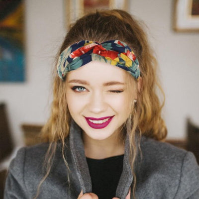 Bandeau cheveux style rétro avec nœud