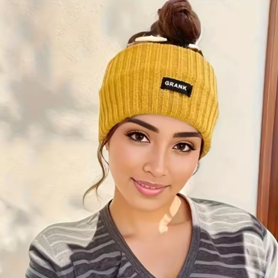 Bandeaux cheveux femme tricot hiver chaud et tendance