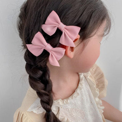 Barrette à cheveux pour petites filles avec nœud élégant