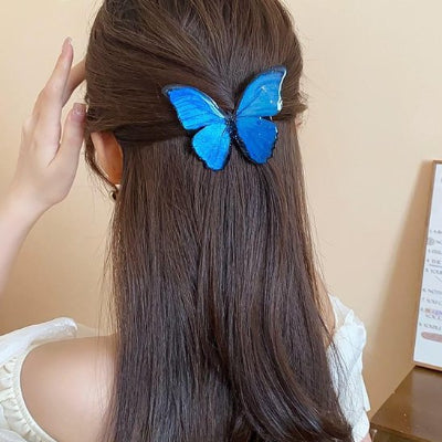 Barrette cheveux femme chic papillon 3D
