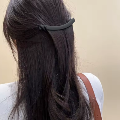 Barrette cheveux femme tendance caoutchouc doux sans dommage cheveux fins