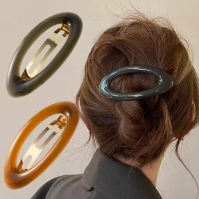Barrette cheveux femme tendance design coréen intemporel mat