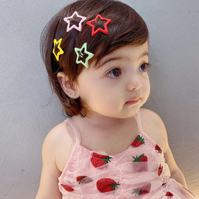 Barrettes cheveux colorées pour coiffure festive
