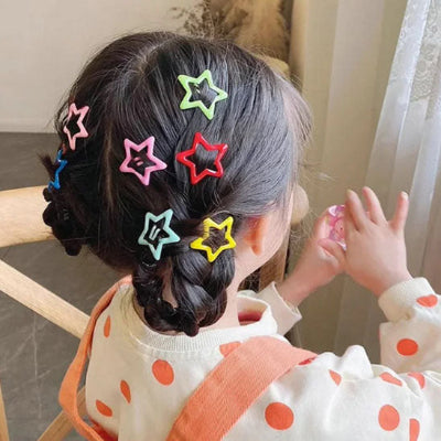 Barrettes cheveux fille style étoile magique