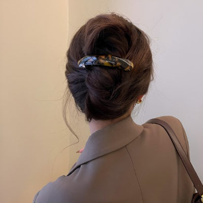 Barrettes pour les cheveux dorées au style chic