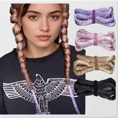 Bigoudis sans chaleur violet créatif Nova Coiffure