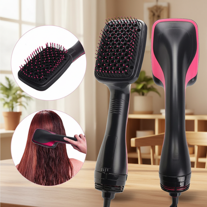 Brosse à cheveux sèche et lisse en un