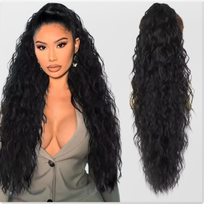 Extension boucles clip-in 76cm blond cendré Nova Coiffure