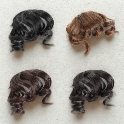 Frange cheveux bouclés long sans engagement