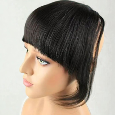 Frange cheveux ondulés stylée volume naturel
