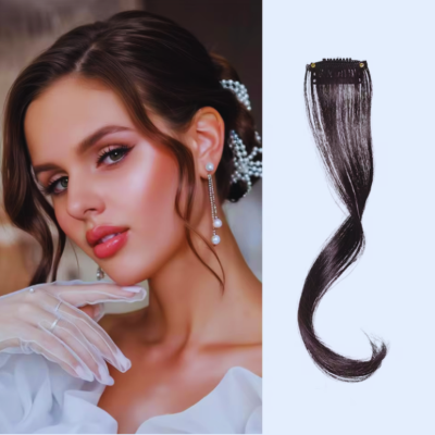 Frange rideau boucles blanche originalité style assumé