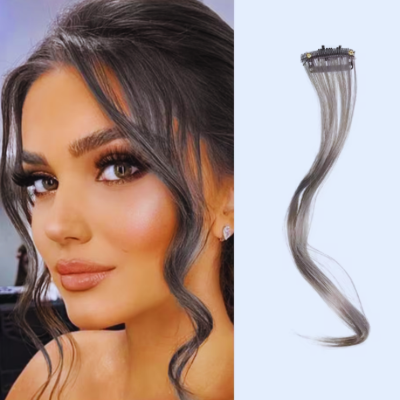 Frange rideau boucles tendance portée femme souriante