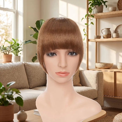 Frange rideau cheveux boucle comment poser étapes