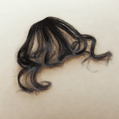 Frange rideau ondulé extension cheveux