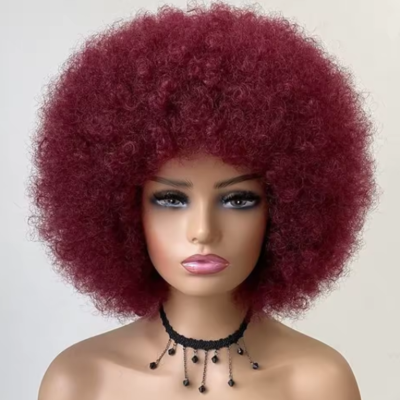 Perruque afro crepus cheveux réalistes