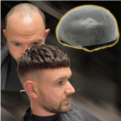 Perruque calvitie base fine PU