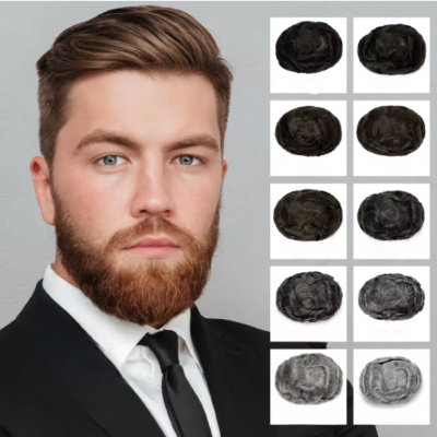 Perruque calvitie look professionnel homme