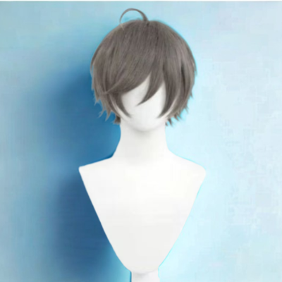 Perruque cosplay perruque douce grise