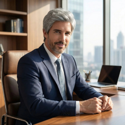 Perruque en fibre synthétiques homme coupe courte