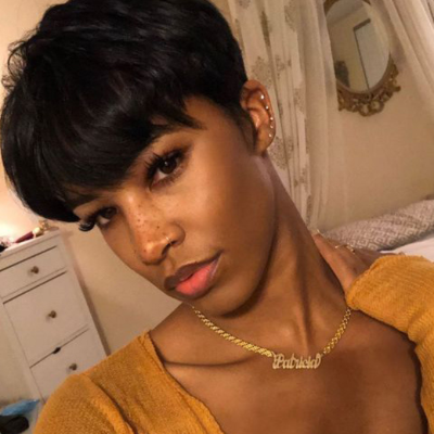 Perruque femme coupe courte coupe pixie
