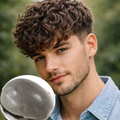 Perruque homme calvitie cheveux humains Remy premium