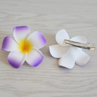 Pince à cheveux fleur shooting photo coiffure florale