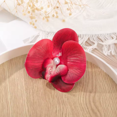 Pince hawaienne saumon coiffure bohème chic femme