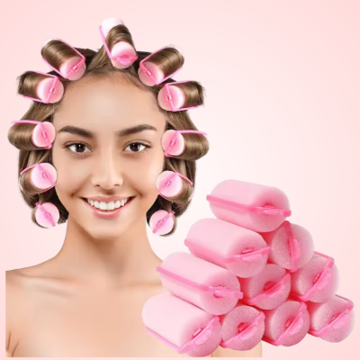 Rouleau pour les cheveux en mousse sans chaleur pour boucles naturelles