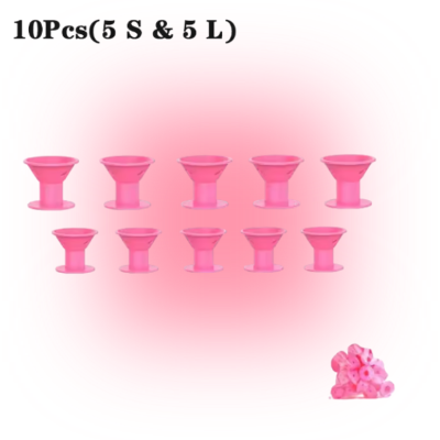 Rouleaux pour cheveux silicone ondulations longues sans chaleur