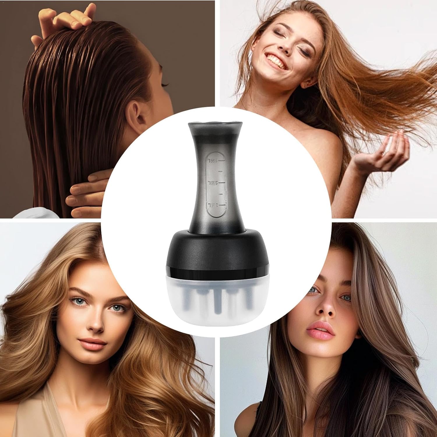 Applicateur d'Huile pour Cheveux - HairFlow™ - Noir - Nova Coiffure