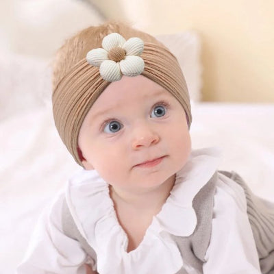 Bandeau bébé fille marron