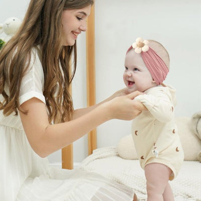 Bandeau bébé fille rose