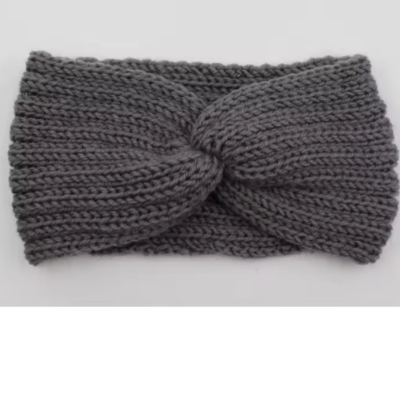 bandeau cheveux femme en laine torsadée