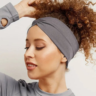 Bandeau cheveux femme luxe gris