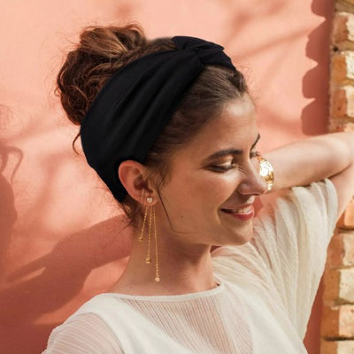 Bandeau cheveux femme luxe noir