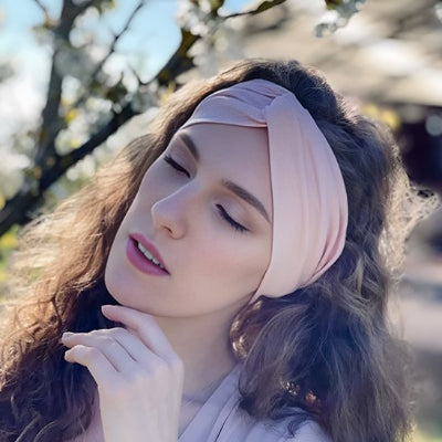 Bandeau cheveux femme luxe tissu doux et extensible