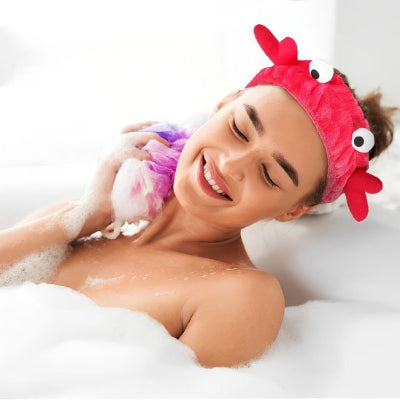 bandeau pour cheveux ajustable pour soins du visage