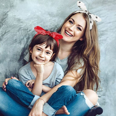 bandeau pour les cheveux mère et fille