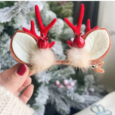 barrette cheveux Noël look ludique et chic