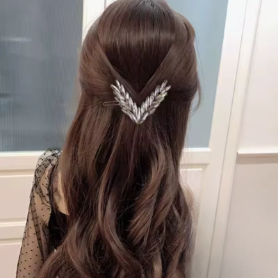 barrette cheveux femme tendance blanc léger résistant durable